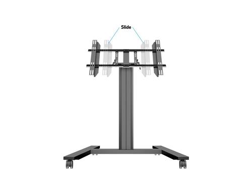 PUBLIC DISPLAY STAND 110 TILT + BLACK TABLE