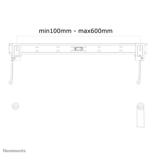 SUPPORTO A PARETE PIATTO PER CHERMI A LED FINO A 60IN (152 CM