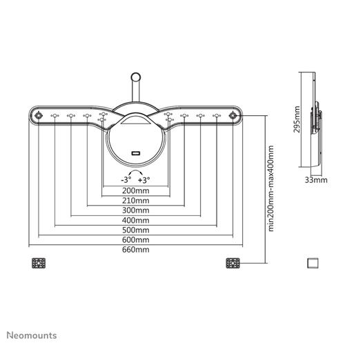 SUPPORTO A PARETE PIATTO PER SCHERMI FINO A 70IN (178 CM)