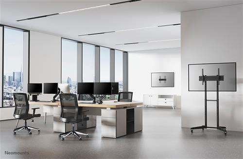 SUPPORTO DA PARETE FISSO NERO PER SCHERMI PIATTI FINO A 55IN