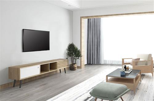 SUPPORTO DA PARETE INCLINABILE NERO PER SCHERMI FINO A 55IN