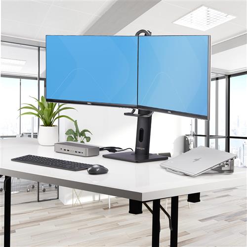 SUPPORTO DA TAVOLO A 2 MONITOR Doppio Schermo da 27in VESA