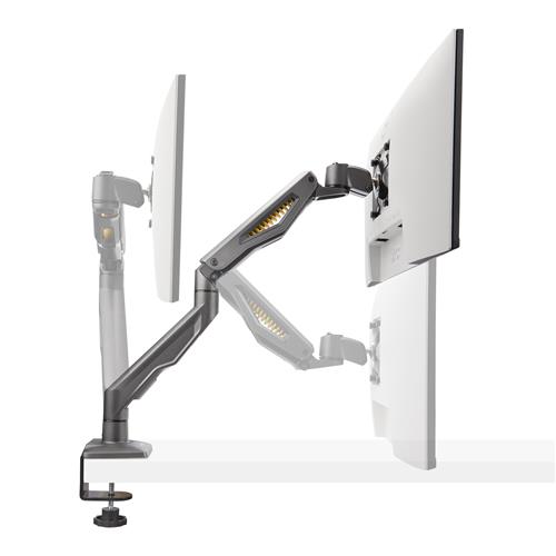 SUPPORTO MONITOR DA SCRIVANIA Meccanico a Molla con Morsetto/C