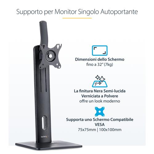 SUPPORTO MONITOR DA SCRIVANIA regolabile per display VESA 32