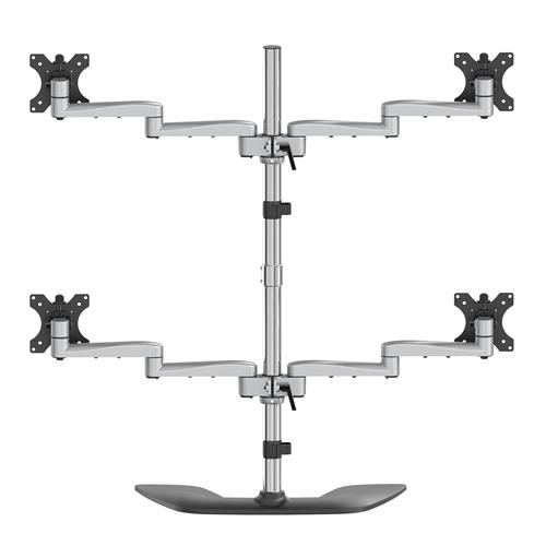 SUPPORTO PER QUATTRO MONITOR BRACCIO ARTICOLATO - ACCIAIO