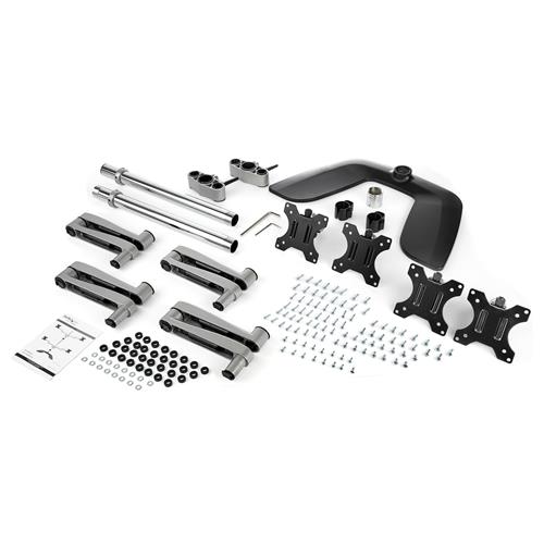 SUPPORTO PER QUATTRO MONITOR BRACCIO ARTICOLATO - ACCIAIO