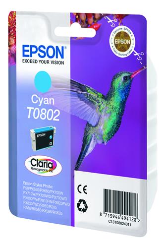 Epson Hummingbird T0802 cartuccia d'inchiostro 1 pz Originale
