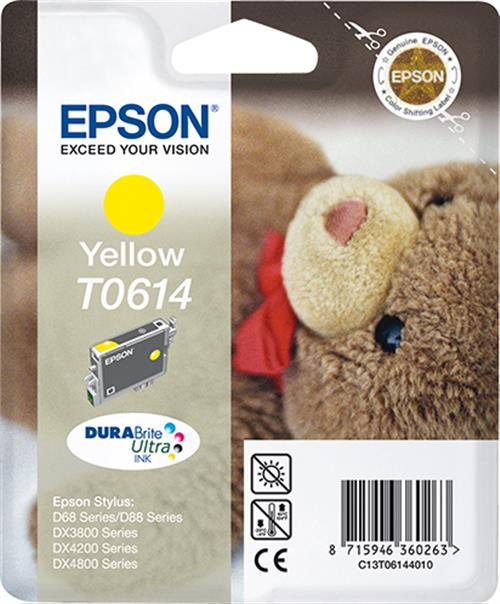 Epson Teddybear T0614 cartuccia d'inchiostro 1 pz Originale