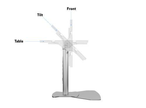 TILTING FLOOR LAMP WITH TABLE-LIKE MOVEMENT