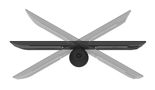 TV DESK MOUNT NERO PER 23-43IN .