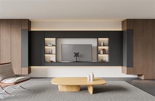 TV DESK MOUNT NERO PER 23-43IN .