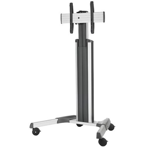 VESA FUSION TROLLEY 600X400 TELESCOPIC 110-170 BLACK/SILVER