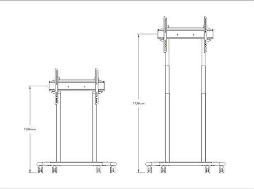 VESA MOTORIZED TROLLEY UP TO 600X400