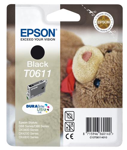 Epson Teddybear T0611 cartuccia d'inchiostro 1 pz Originale