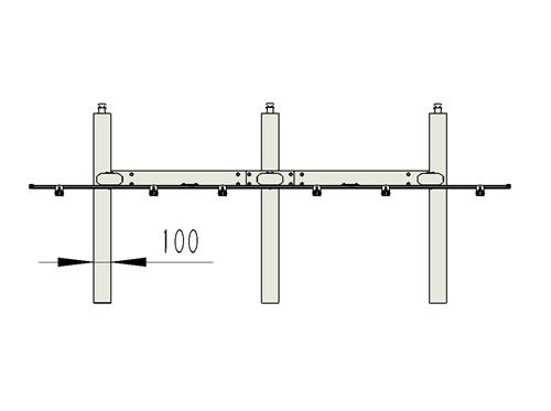 VIDEOWALL TROLLEY 2X3 40-65IN VESA MAX 800X400