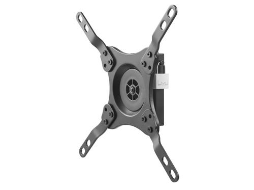 WALL BRACKET 200X200 BLACK INCLINABLE AND ROTATABLE 360