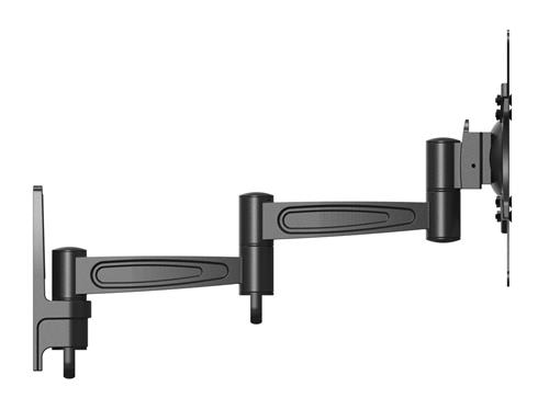 WALL BRACKET 3 JOINTS 200X200 ROTATABLE 360 BLACK