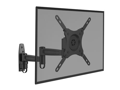 WALL BRACKET 3 JOINTS 200X200 ROTATABLE 360 BLACK