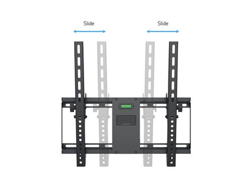 WALL BRACKET INCLINABLE 10 MAX 400X400 COLOR BLACK