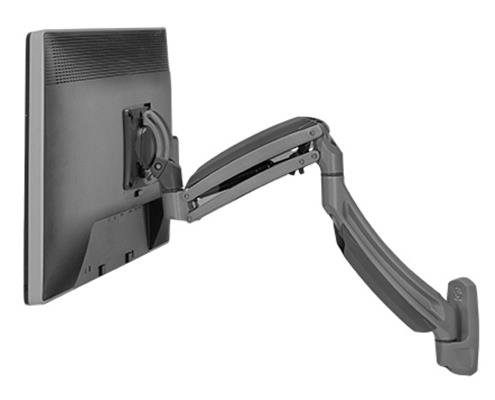 WALL MOUNT SINGLE DISPLAY 3 ARMS BLACK