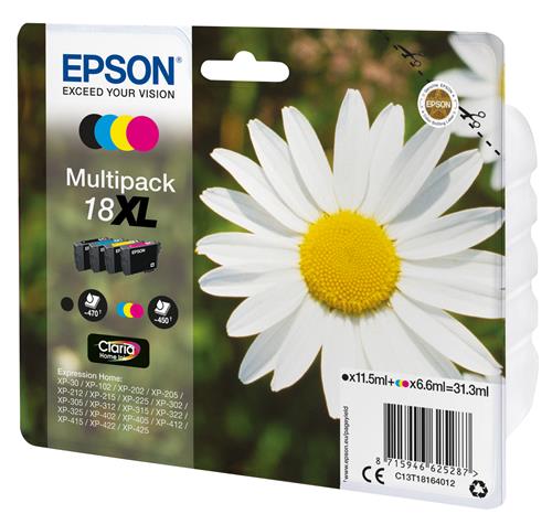Epson Daisy C13T18164022 cartuccia d'inchiostro 1 pz Originale Nero, Ciano, Magenta, Giallo