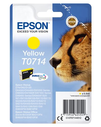 Epson T0714 cartuccia d'inchiostro 1 pz Originale Resa standard