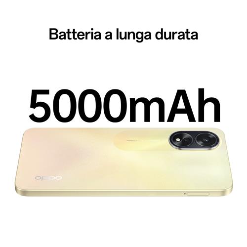 OPPO A38 4G Smartphone, AI Doppia fotocamera 50+2MP, Selfie 5MP, Display 6.56” 90HZ LCD HD+, 5000mAh, RAM 8 GB (4+4) + ROM 128GB, IP54, [Versione Italia],Glowing Gold