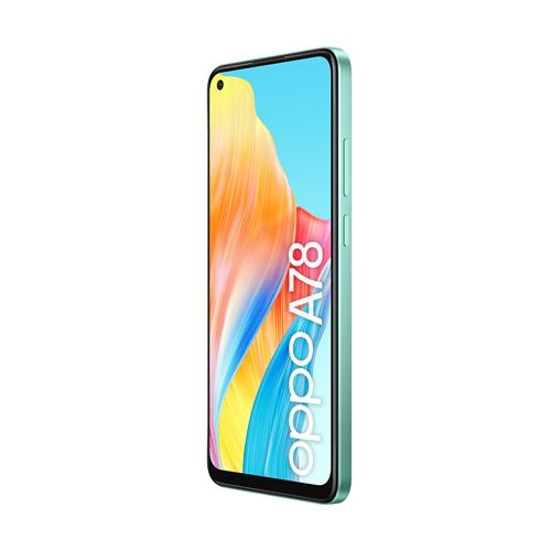 OPPO A78 4G Smartphone, AI Doppia fotocamera 50+2MP, Selfie 8MP, Display 6.43” 90HZ AMOLED FHD+, 5000mAh, RAM 8(Esp 4GB/6GB/8GB)+ROM 128GB (esp1TB), IP54, [Versione Italia], Aqua Green