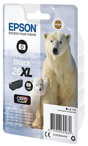 Epson Polar bear C13T26314012 cartuccia d'inchiostro 1 pz Originale Resa elevata (XL) Nero per foto