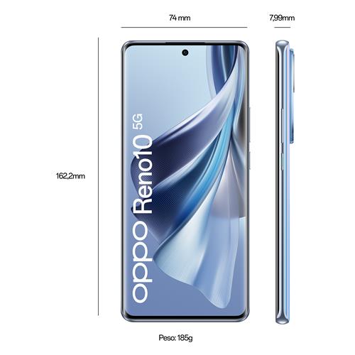 OPPO 10 5G 17 cm (6.7) Doppia SIM Android 13 USB tipo-C Blu