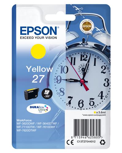 Epson Alarm clock C13T27044012 cartuccia d'inchiostro 1 pz Originale Resa standard