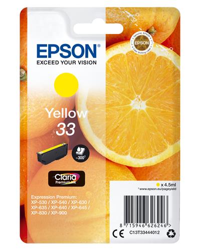 Epson Oranges C13T33444012 cartuccia d'inchiostro 1 pz Originale Resa standard