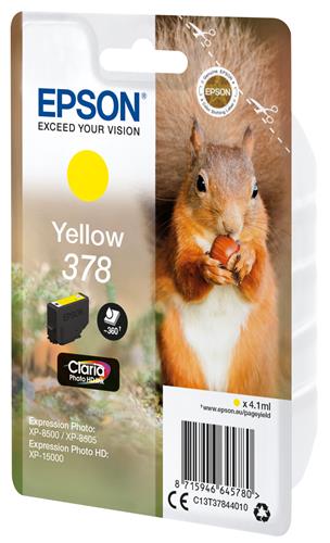 Epson Squirrel C13T37844010 cartuccia d'inchiostro 1 pz Originale Resa standard Giallo