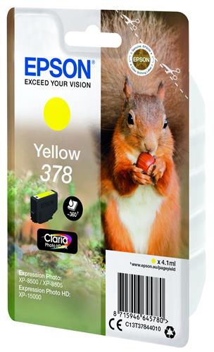 Epson Squirrel C13T37844010 cartuccia d'inchiostro 1 pz Originale Resa standard Giallo