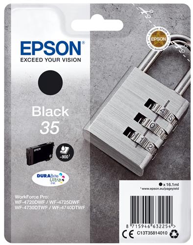 Epson Padlock C13T35814010 cartuccia d'inchiostro 1 pz Originale Resa standard Nero