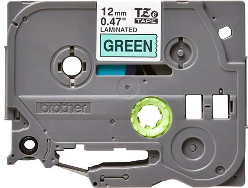 Brother TZE-731 nastro per etichettatrice Nero su verde