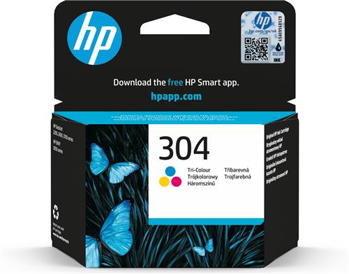 HP 304 Tri-color Original Ink Cartridge cartuccia d'inchiostro 1 pz Resa standard Ciano, Magenta, Giallo