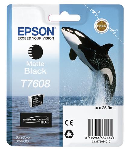 Epson T7608 cartuccia d'inchiostro 1 pz Originale Nero opaco