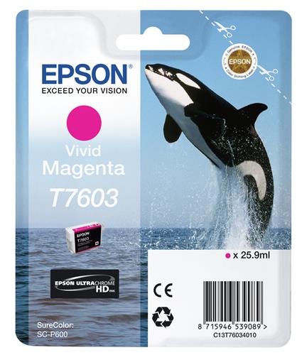 Epson T7603 cartuccia d'inchiostro 1 pz Originale Magenta vivido