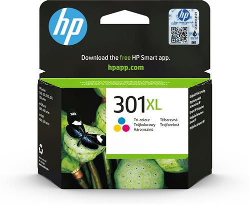 HP 301XL High Yield Tri-color Original Ink Cartridge cartuccia d'inchiostro 1 pz Resa elevata (XL) Ciano, Magenta, Giallo