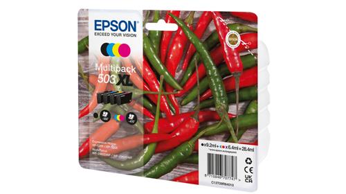 Epson 503XL cartuccia d'inchiostro 4 pz Originale Resa elevata (XL) Nero, Ciano, Magenta, Giallo