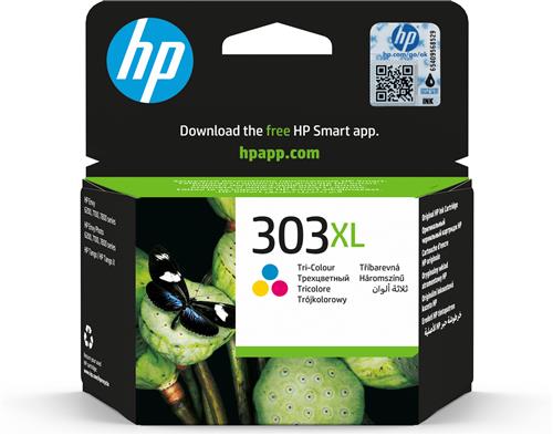 HP 303XL High Yield Tri-color Original Ink Cartridge cartuccia d'inchiostro 1 pz Resa elevata (XL) Ciano, Magenta, Giallo