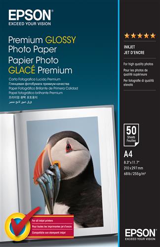 Epson Premium, DIN A4, 255g/m² Bianco Lucida