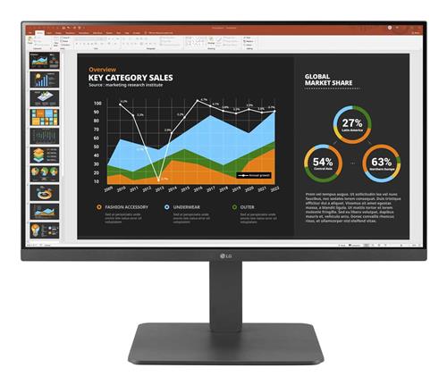 LG 24BR650B Monitor PC 60,5 cm (23.8) 1920 x 1080 Pixel Full HD LED Grigio