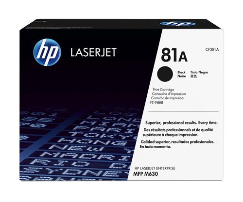 HP 81A Black Original LaserJet Toner Cartridge cartuccia toner 1 pz