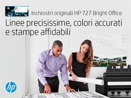 HP Cartuccia inchiostro nero opaco DesignJet 727, 130 ml